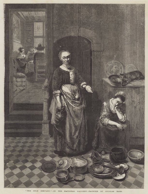 Den ledige tjeneren av Nicolaes Maes