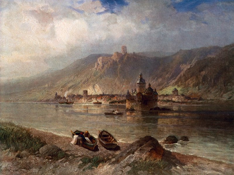 Caub og Pfalz av Nicolai Astudin