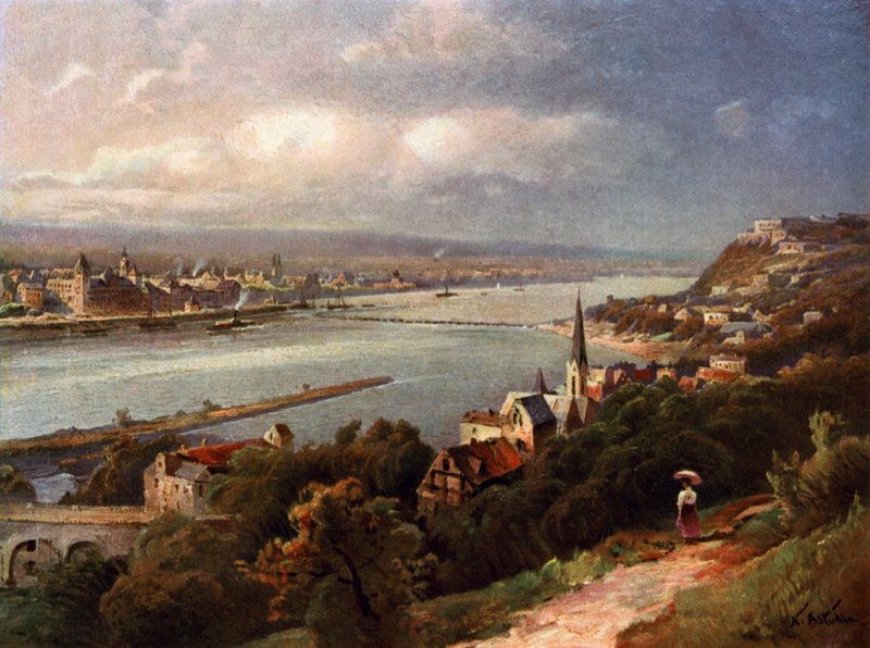 Coblenz og Ehrenbreitstein av Nicolai Astudin