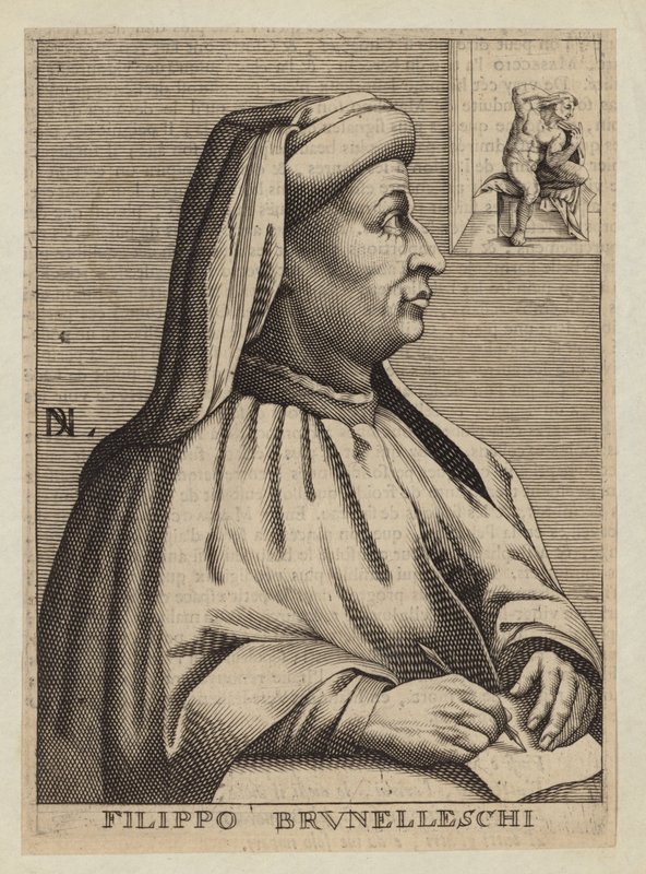 Filippo Brunelleschi, italiensk arkitekt og ingeniør av Nicolas II de Larmessin