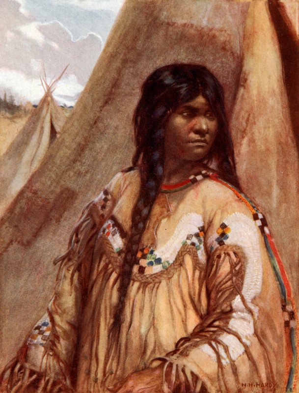 Blackfoot indisk jente av Norman Hardy