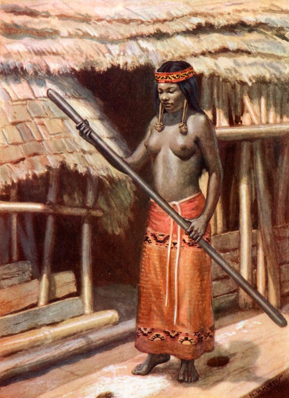 Kenyah-Kayan Girl: Sarawak, Borneo av Norman Hardy