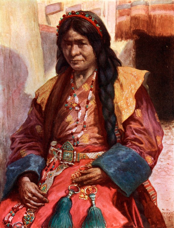 Kvinne fra Lhasa, Tibet av Norman Hardy