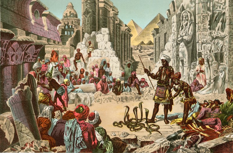 Det gamle Egypt og det moderne Egypt i kontrast av North American