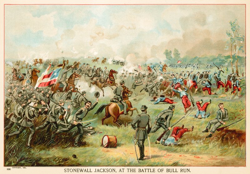 Stonewall Jackson, i slaget ved Bull Run av North American