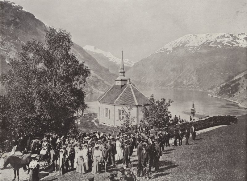Merok, Geiranger (s/h foto) av Norwegian Photographer