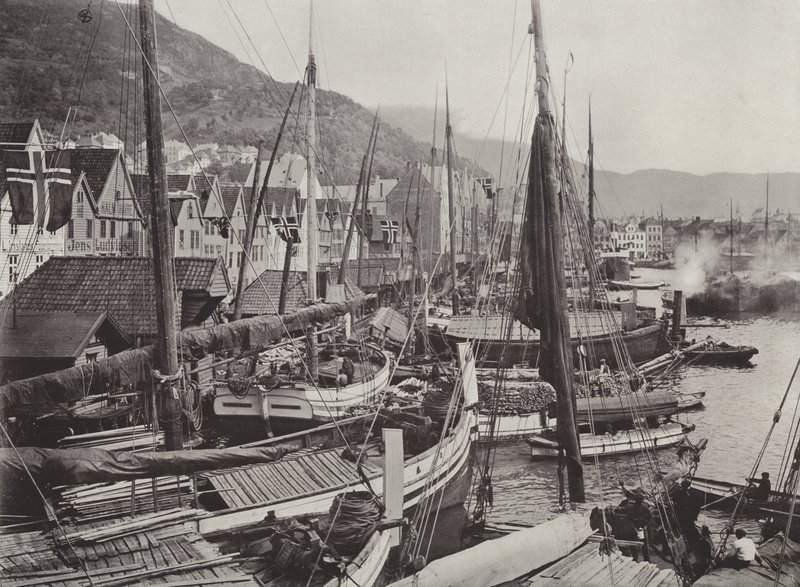 Utsikt over Bergen Havn av Norwegian Photographer
