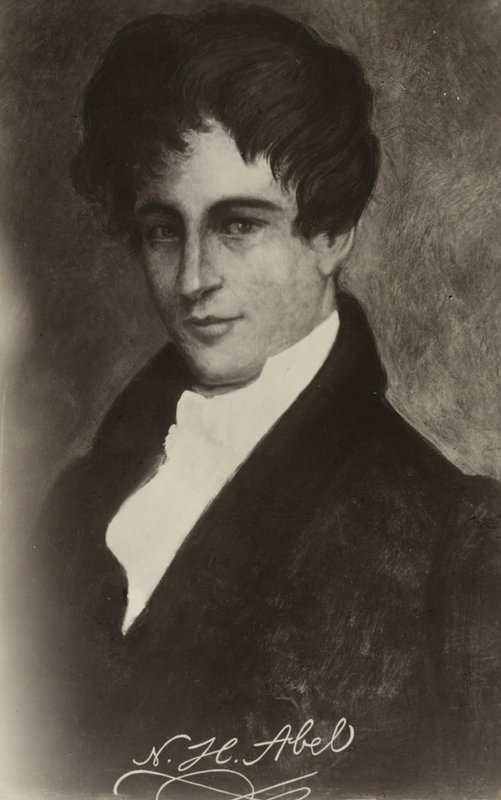 Niels Henrik Abel (1801-1829), norsk matematiker av Norwegian School