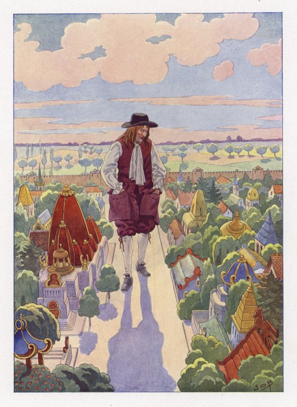Illustrasjon for Gullivers Travels av Onfray de Breville Job