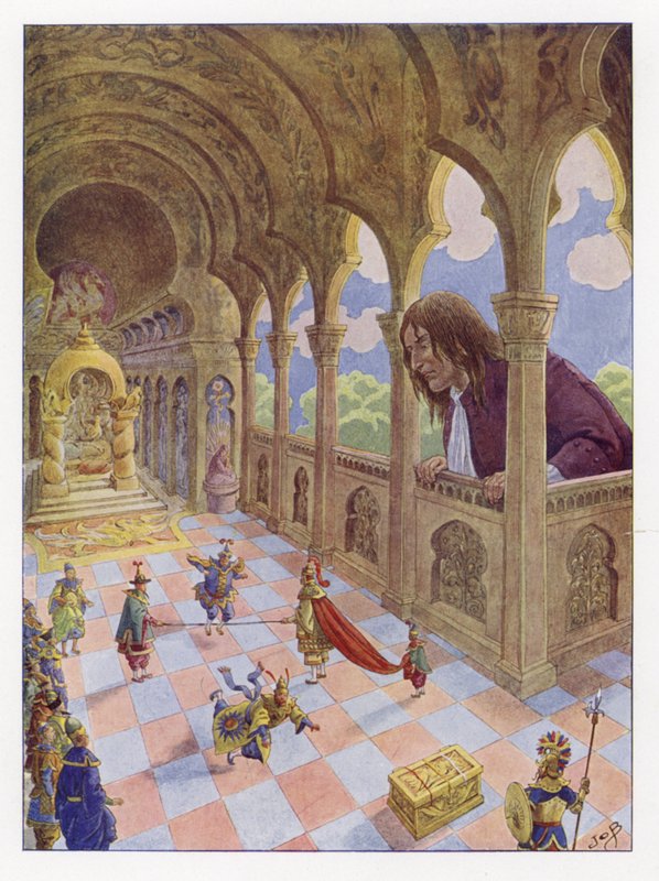 Illustrasjon for Gullivers Travels av Onfray de Breville Job
