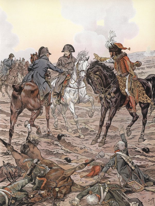 Napoleon under slaget ved Austerlitz av Onfray de Breville Job