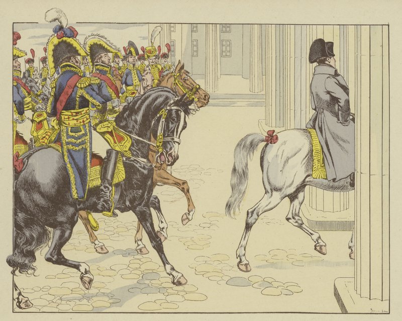 Napoleon på vei inn i Berlin, 27. oktober 1806 av Onfray de Breville Job