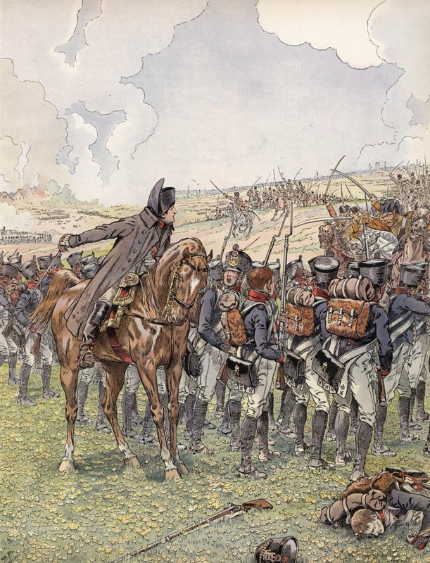 Napoleon på felttog tidlig i 1813 av Onfray de Breville Job