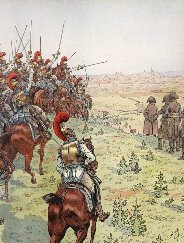 Napoleon, før slaget ved Borodino, 7. september 1812 av Onfray de Breville Job