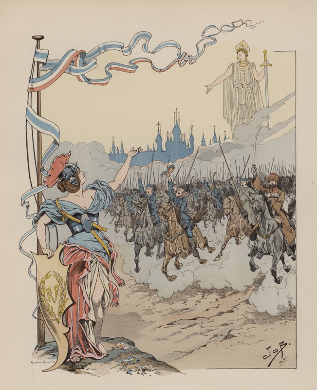Russere og franskmenn, Hurra for Frankrike! Lenge leve Russland av Onfray de Breville Job
