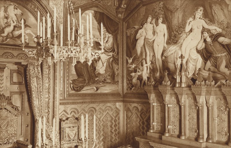 Bavarian Kings-Castle Neuschwanstein, Study, Pictures of the Tannhausers Legend av Otto Ballerstedt