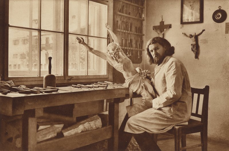 Treskjærerverksted i Oberammergau, Alois Lang, Kristi representant i lidenskapsspillet 1930 av Otto Ballerstedt
