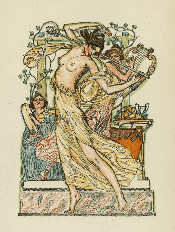 Anacreons sanger (farge litho) av Otto Friedrich