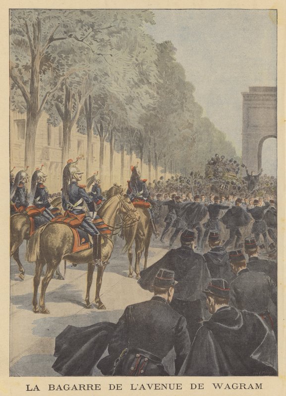 Fracas på Avenue de Wagram, Paris av P.H.G.V. Michel