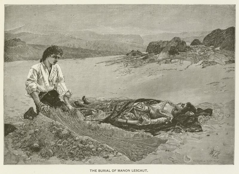 Begravelsen av Manon Lescaut av Pascal Adolphe Jean Dagnan-Bouveret