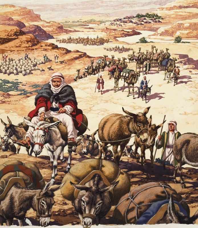 Bibelsk scene av Pat (1907-95) Nicolle