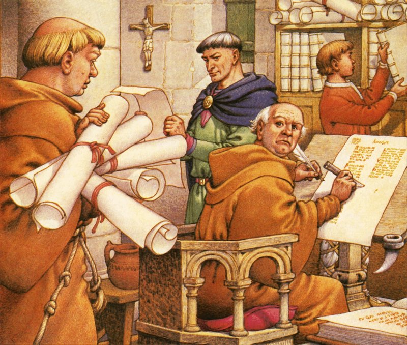 Samling av Domesday Book av Pat (1907-95) Nicolle