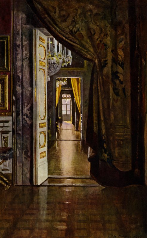 Palazzo Pitti, Firenze (farge litho) av Patrick William Adam