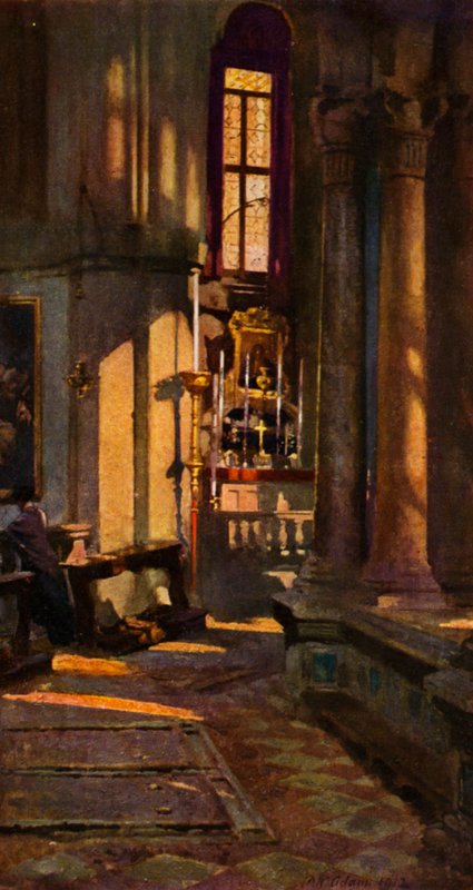 San Zaccaria, Venezia (farge litho) av Patrick William Adam