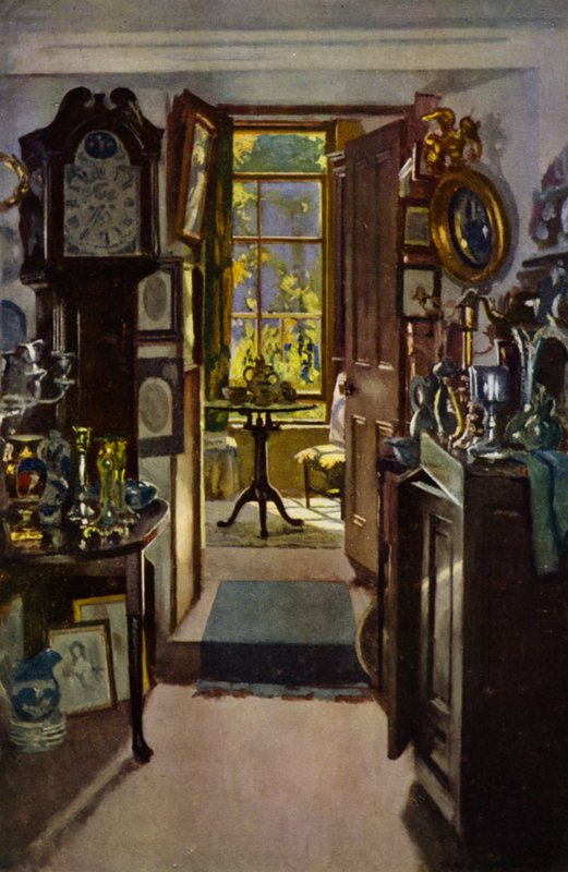 The Curiosity Shop (farge litho) av Patrick William Adam