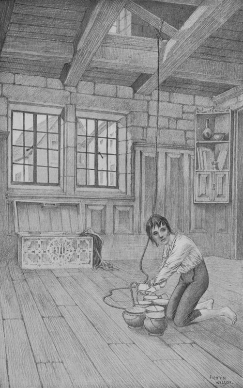 Cartouche og honningen (litho) av Patten Wilson