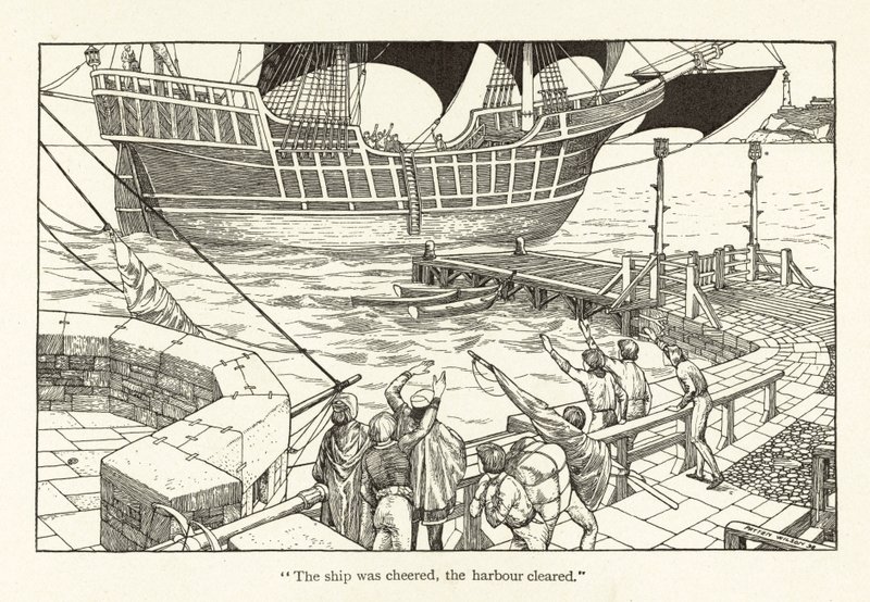 Rime of the Ancient Mariner (gravering) av Patten Wilson