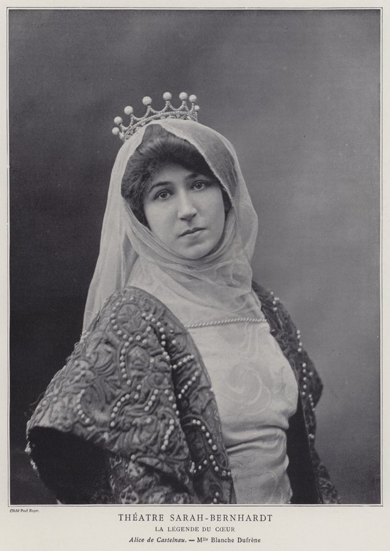 Blanche Dufrene som Alice de Castelnau i The Legend of the Heart av Paul Boyer