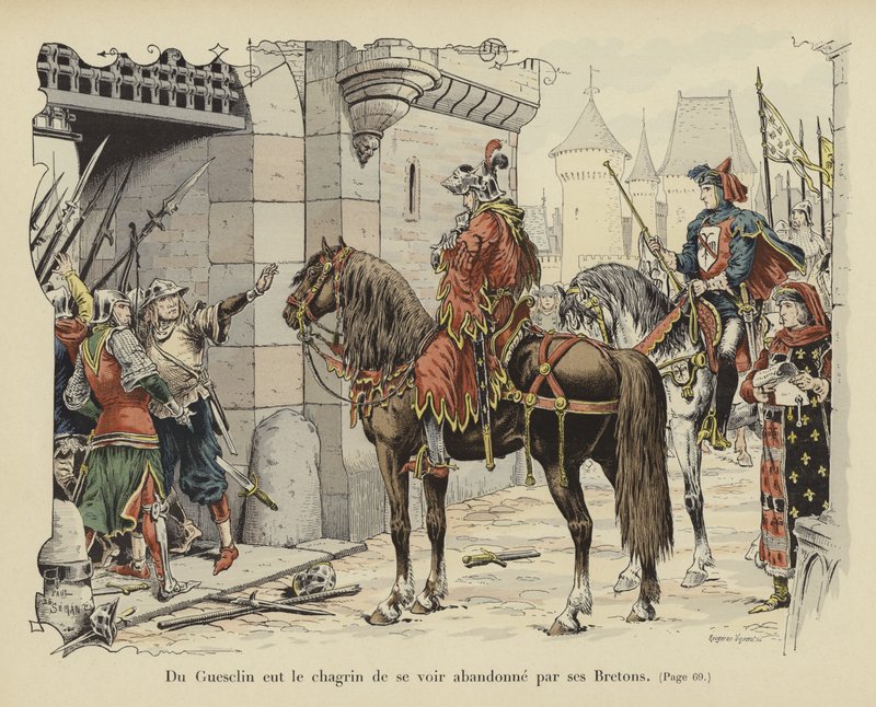 Bertrand du Guesclin forlatt av bretonerne av Paul de Semant
