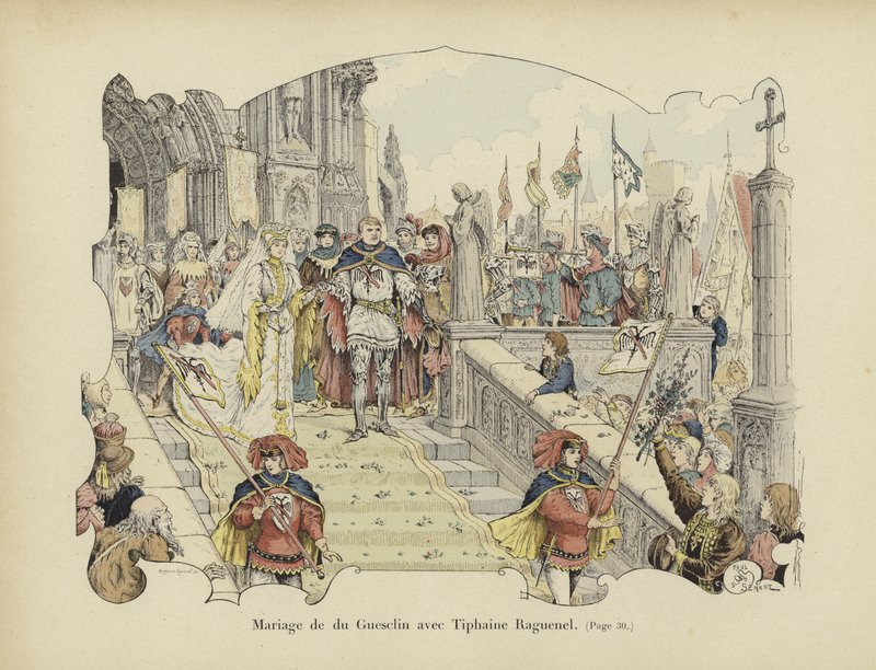 Bryllup av Bertrand du Guesclin og Tiphaine Raguenel av Paul de Semant
