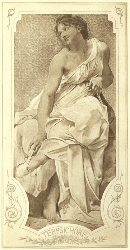 Terpsichore, Muse of the Choral Dance (fotogravyr) av Paul Baudry