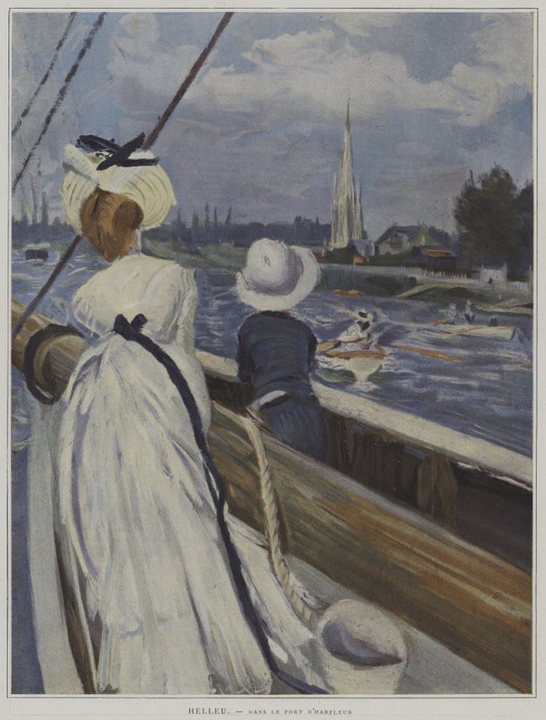 I havnen i Harfleur av Paul Cesar Helleu