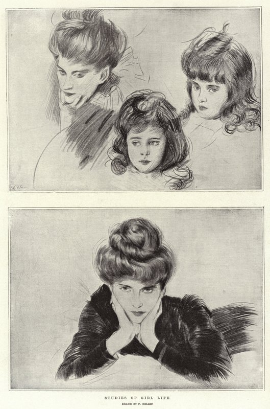 Studier av jentelivet av Paul Cesar Helleu