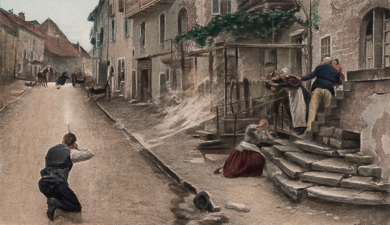 A Brave (fargefotogravure) av Paul Émile Boutigny