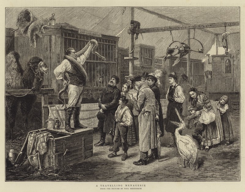 Et omreisende menasjeri av Paul Friedrich Meyerheim