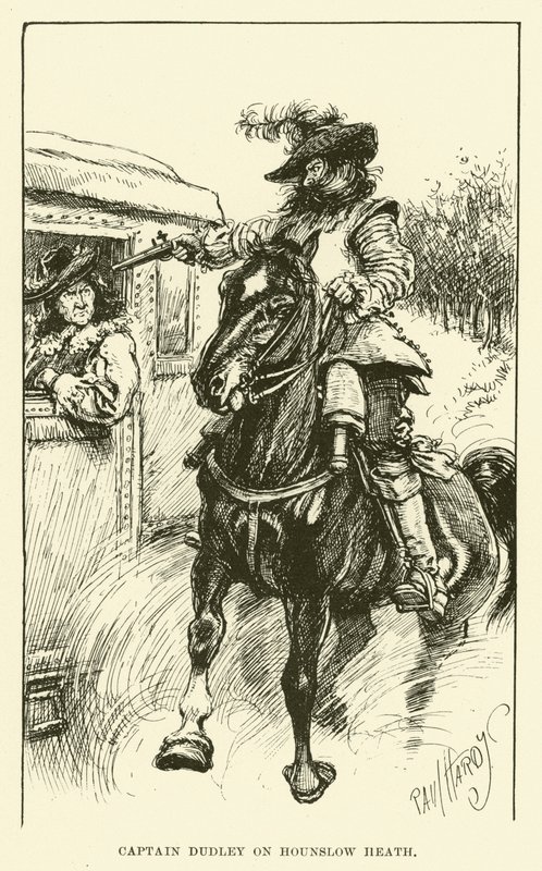 Kaptein Dudley på Hounslow Heath (gravering) av Paul Hardy