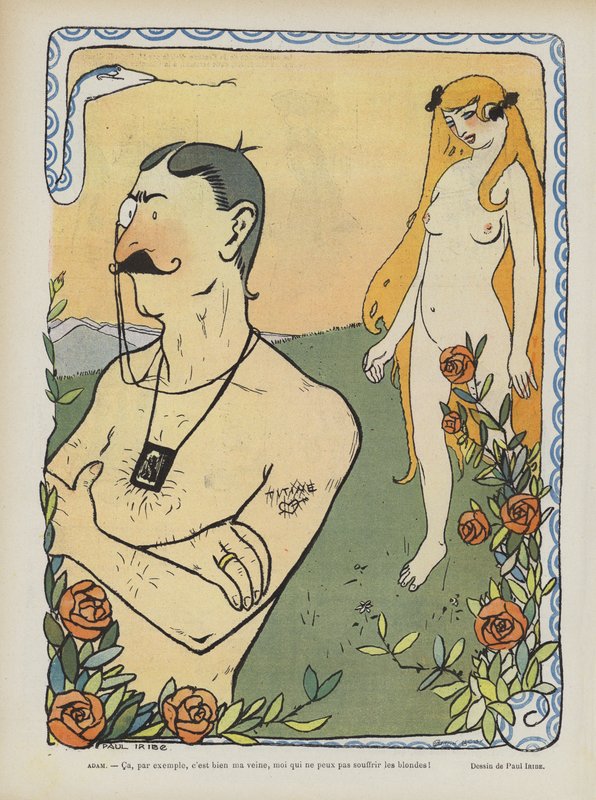 Illustrasjon for magasinet "Le Rire" av Paul Iribe