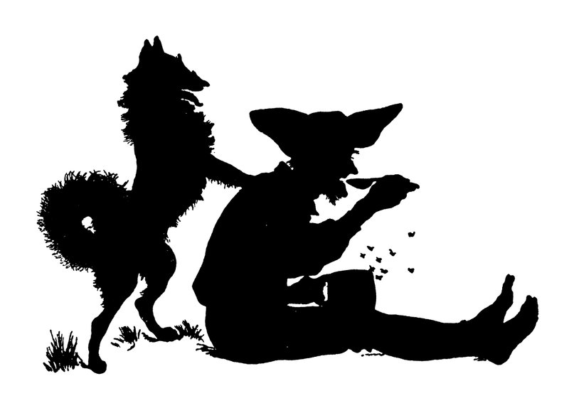 Silhouette av Paul Konewka (litho) av Paul Konewka