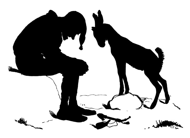 Silhouette av Paul Konewka (litho) av Paul Konewka