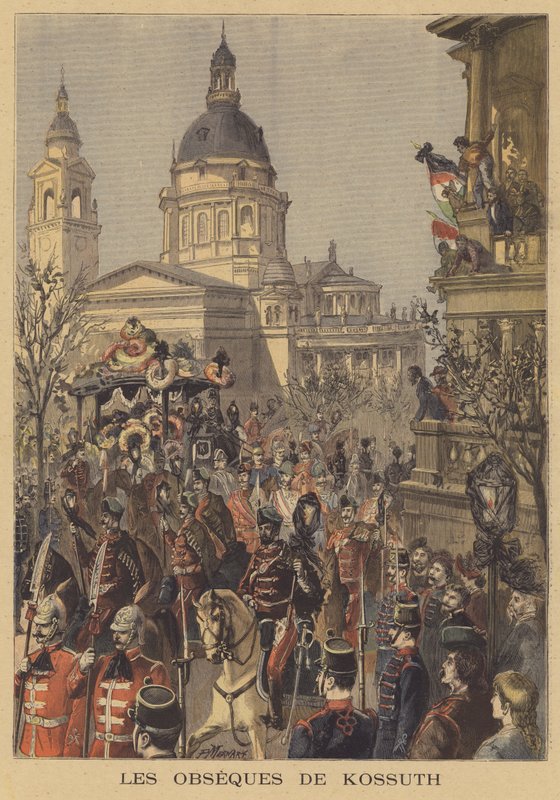 Begravelse av Lajos Kossuth av Paul Merwart