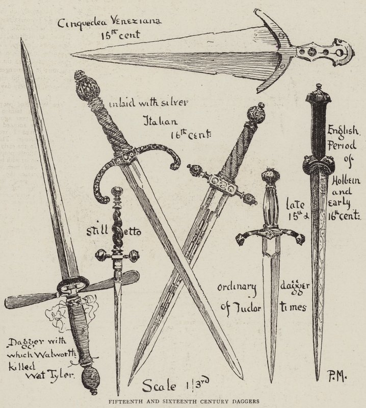 Daggers fra det femtende og sekstende århundre av Percy Macquoid