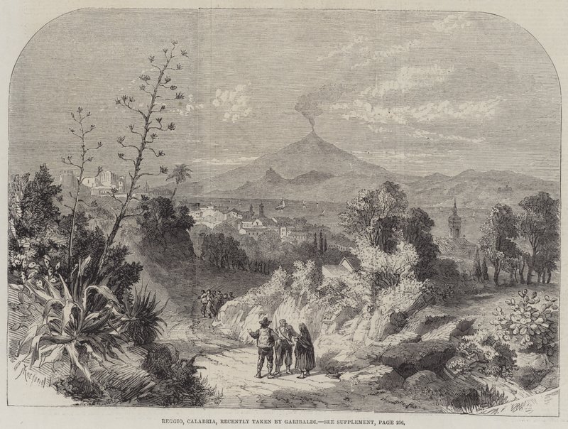 Reggio, Calabria, nylig tatt av Garibaldi av Percy Macquoid