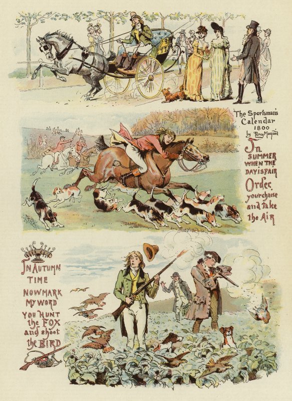 Sportsmannens kalender, 1800 av Percy Macquoid