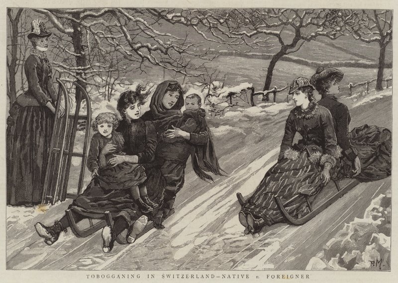 Aking i Sveits, Native v Foreigner av Percy Macquoid