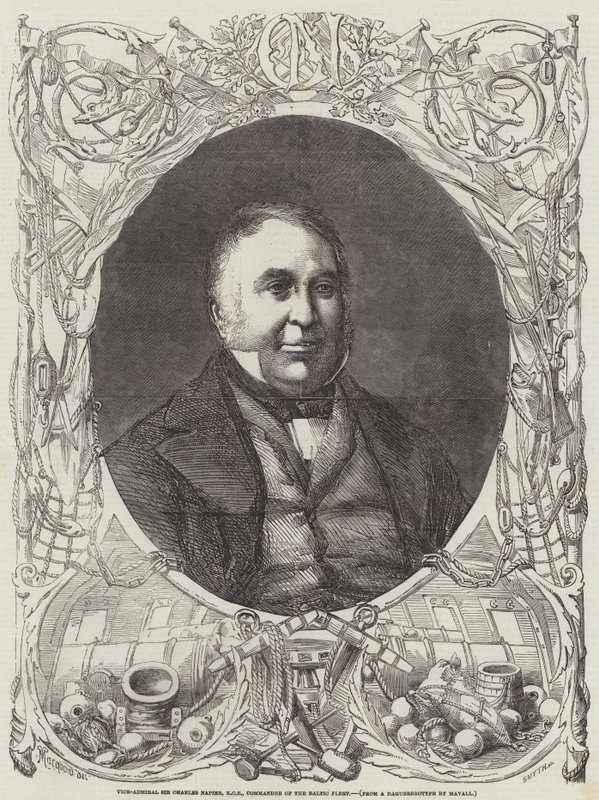 Viseadmiral Sir Charles Napier, KCB, sjef for den baltiske flåten av Percy Macquoid