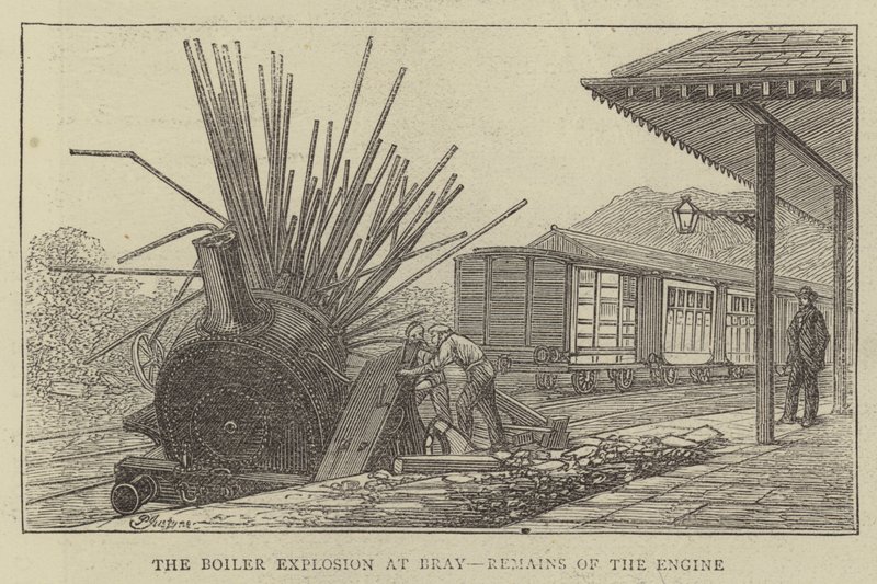 Kjeleeksplosjonen ved Bray, Remains of the Engine av Percy William Justyne
